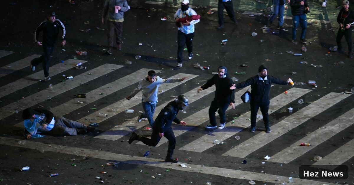 Argentina Fans Clash with Police After World Cup Loss