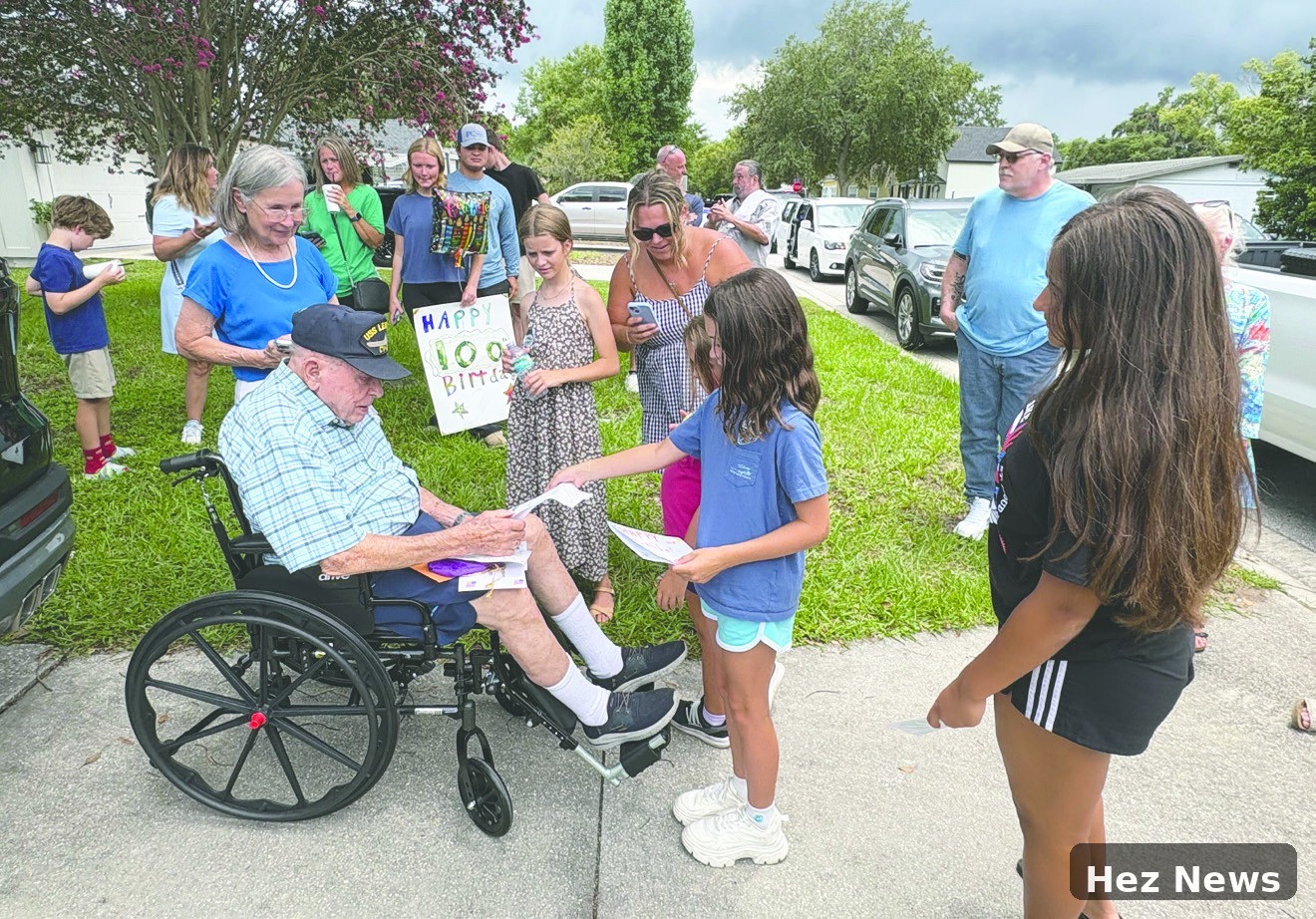 100-Year-Old WWII Veteran Celebrates Milestone Birthday