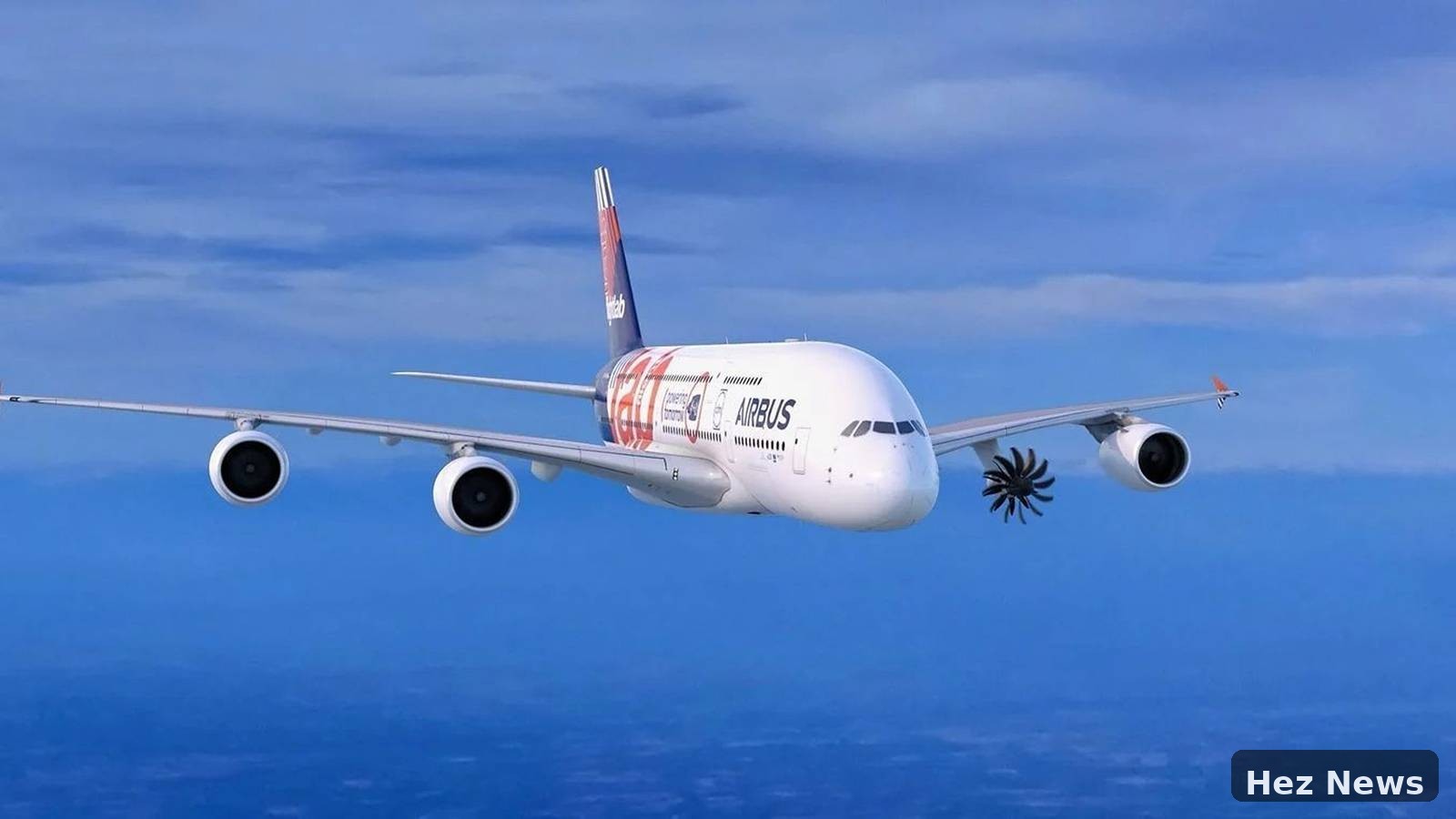 Airbus A380 Set for Open Fan Engine Testing